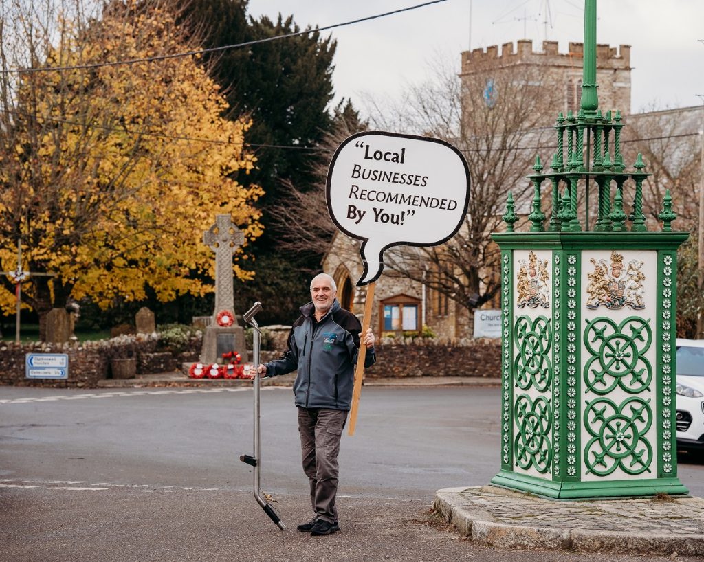 Experienced carpet cleaner with tools