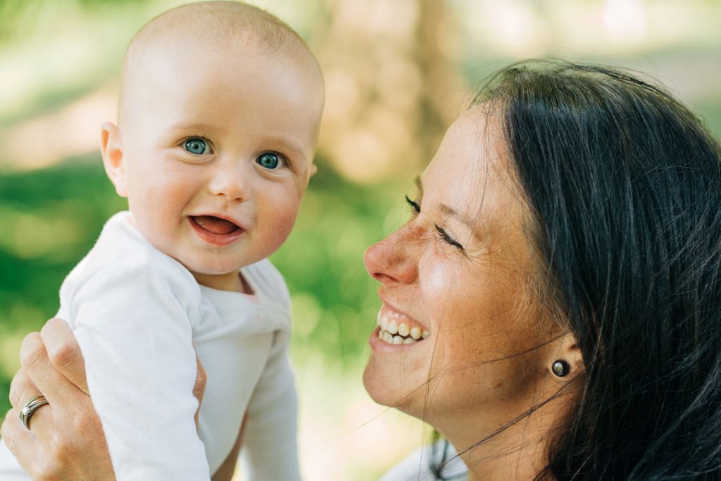 Mum and baby portrait