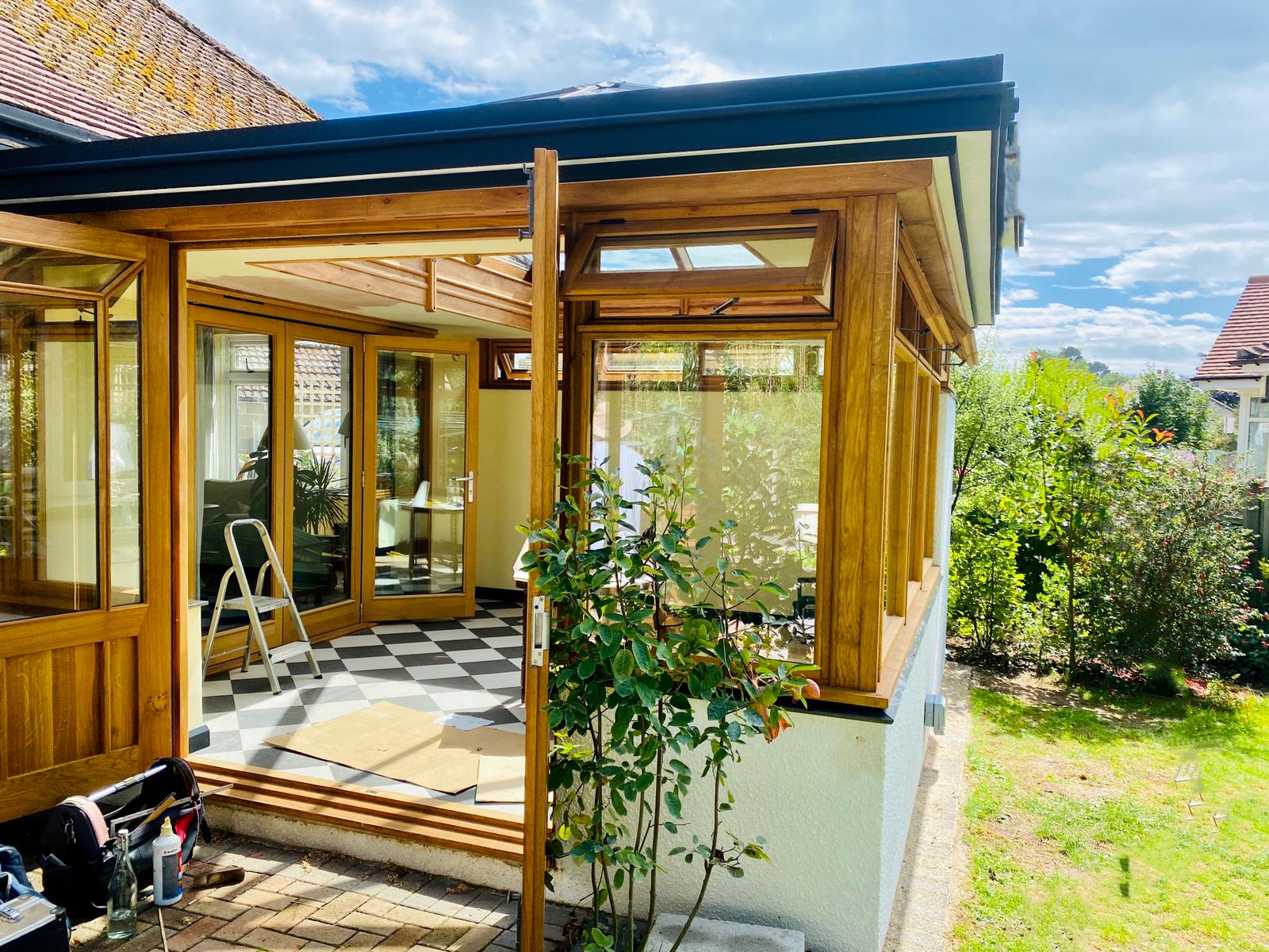 Wonderful oak conservatory