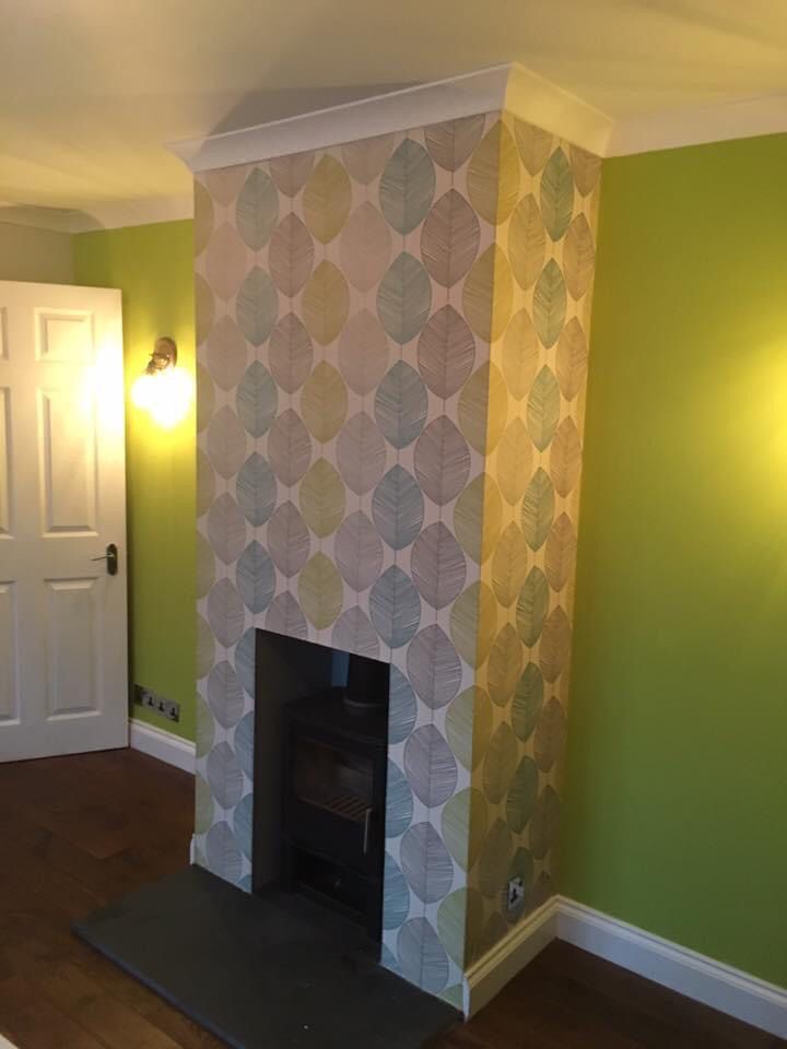 Stylish wallpapering