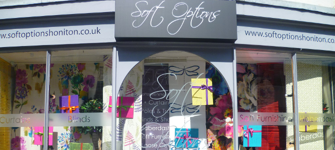 Shop front for an interiors shop.