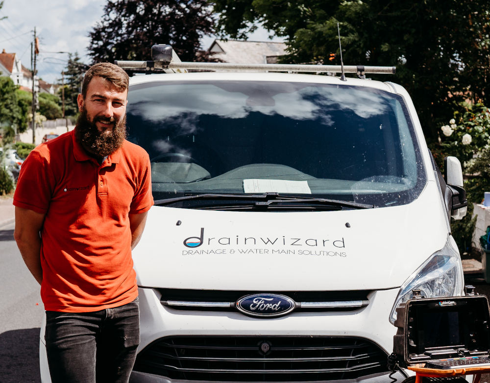 Professional Drain services man and van