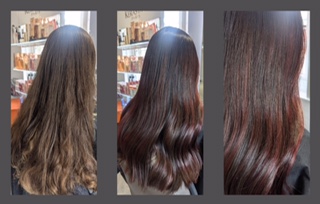 Beautiful hair - coloured, layered and styled in Sidmouth