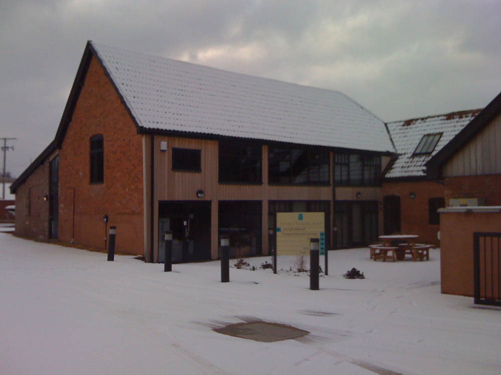 Barn conversion into windowed buisness premises